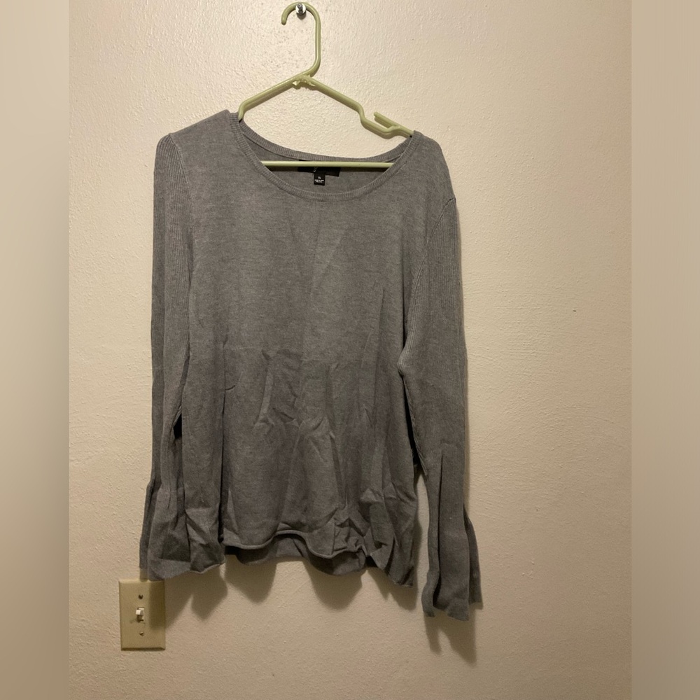 lightweight sweater, bell long sleeve, romantic sweater, unique, feminine